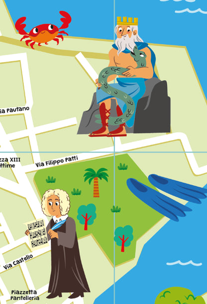 Novità! Mappa di Palermo Illustrata. Con adesivi.