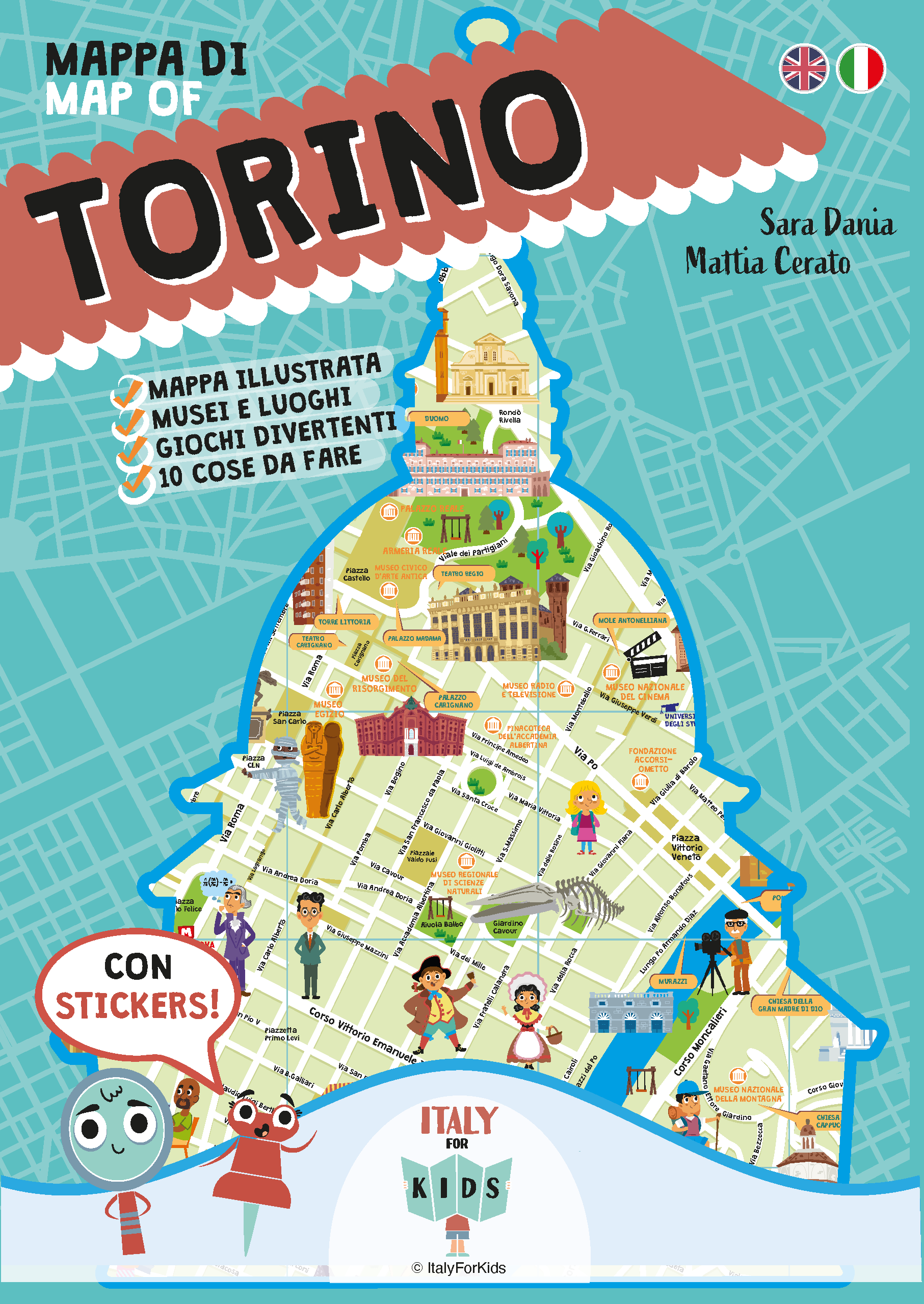 Novità! Mappa di Torino Illustrata. Nuova Edizione - Italy For Kids