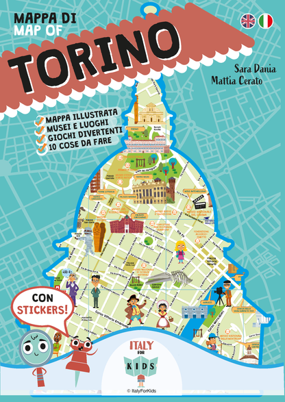 Novità! Mappa di Torino Illustrata. Nuova Edizione - Italy For Kids