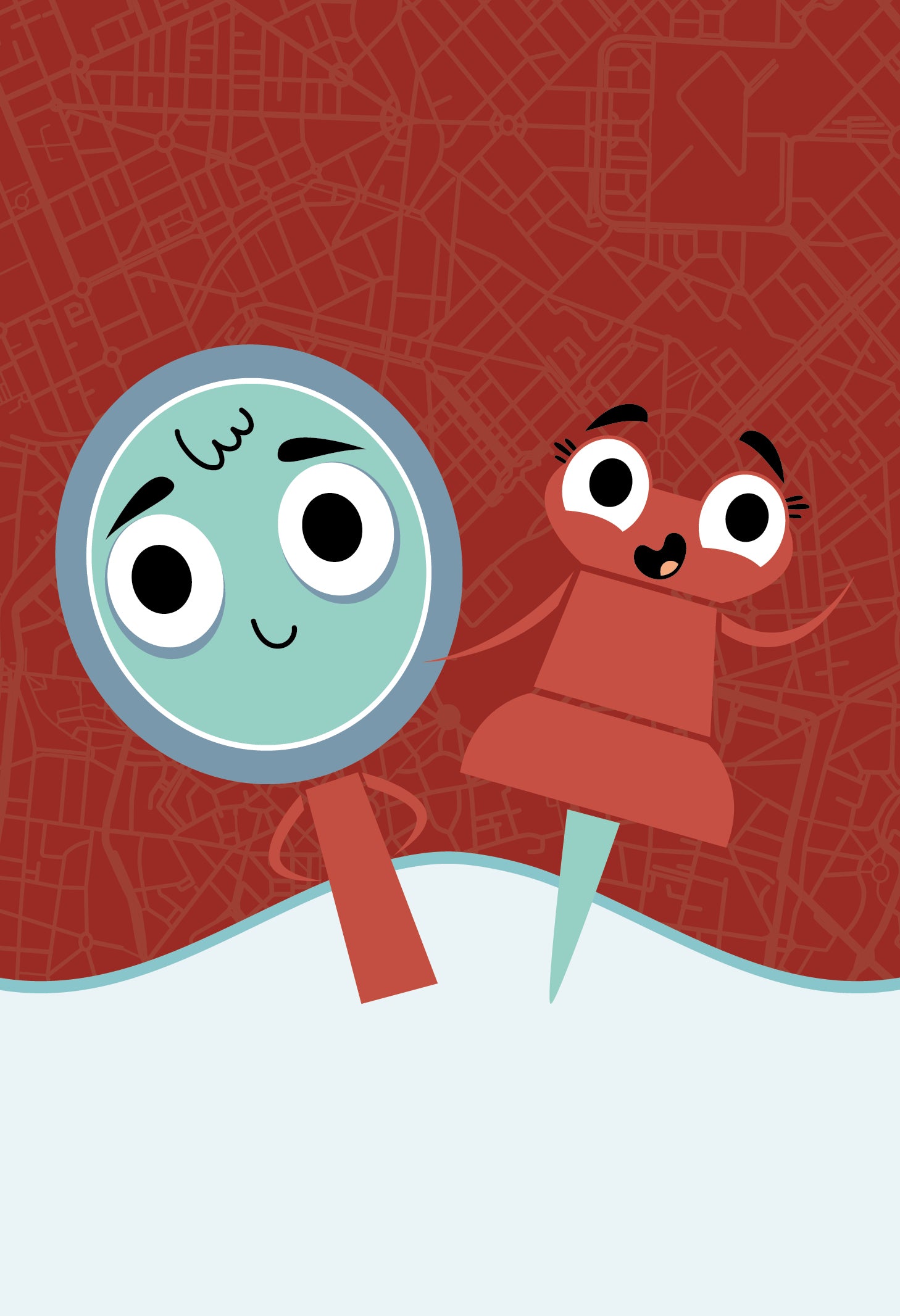 Mappa di Bologna illustrata - Italy For Kids