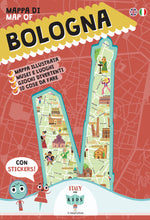 Mappa di Bologna illustrata