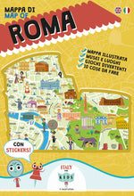 Mappa di Roma illustrata