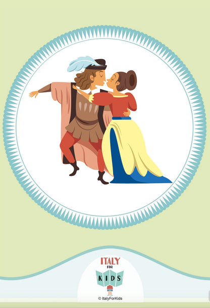 Mappa di Verona illustrata - Italy For Kids